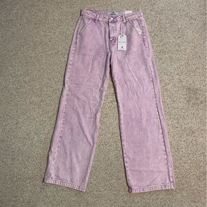 Lavender Relaxed Fit Straight-Leg Jeans